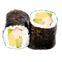 Maki de surimi con aguacate